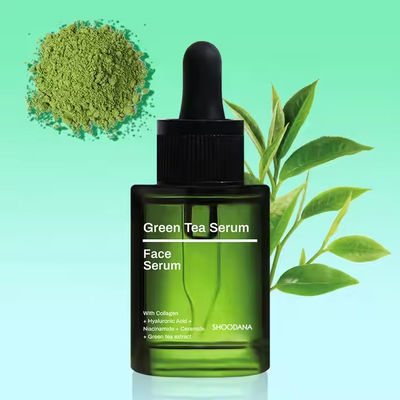 Moisturizing Hyaluronic Acid Green Tea Serum Anti Aging Anti Acne Skin Care Face Collagen Serum Essence