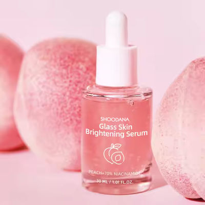 ODM / OEM Private Label Koreańska szklana skóra Nawilżające Rozjaśniające Serum do twarzy Brzoskwinia 70% Niacynamid Serum na nierówny koloryt skóry