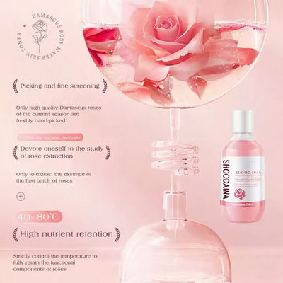 Etichetta privata Acqua di rosa di Damasco Dolce idratante profondo idratante tonificante per il viso idratante per la cura della pelle nutriente tonificante per la pelle Acqua di rosa