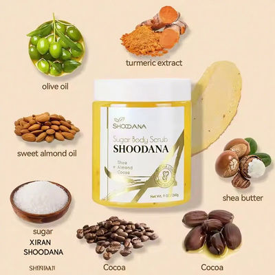 Özel Etiket Vücut Makyajı Zerdeçal Makyajı Vegan Zerdeçal C Vitamini Derini Soymak Beyazlatıcı Parlaklaştırıcı Zerdeçal Yüz Makyajı Vücut Makyajı