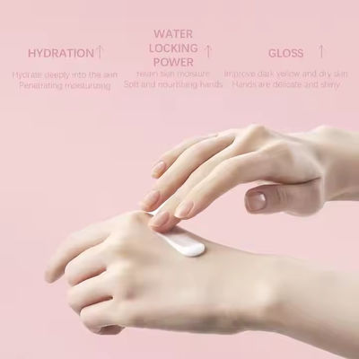 Crème pour les mains rose naturelle biologique Crème pour les mains personnalisée à étiquette privée