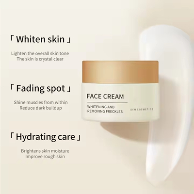 Fabrique de soins de la peau Logo personnalisé 30g 50g Crème faciale blanchissante contre les rides