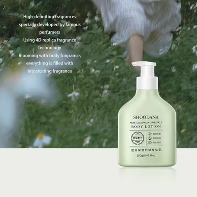 Losion Tubuh Anti-Kerut Pelembap Dalam Organik Mencerahkan Melembapkan Niacinamide Mengencangkan Kulit Tubuh Kering