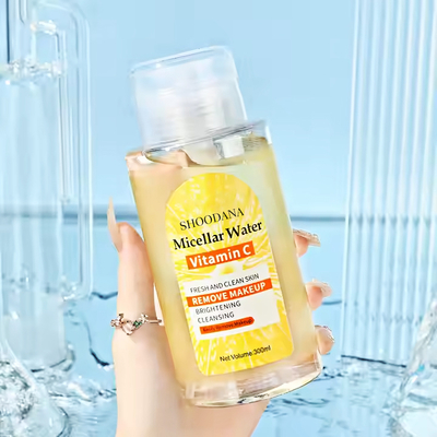 C vitamini makyaj temizleyicisi su pompa başlı yüz temizleyicisi makyaj yüz/ dudak/ kirpik temizleyicisi C vitamini mikeler suyu