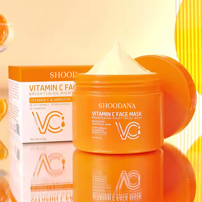 Yeni Gelenler Vitamin C & Arbutin Gece Yüz Maskesi Aydınlatıcı Gece Yüz Maskesi Kırışıklık Karşıtı Nemlendirici Vitamin C Yüz Maskesi