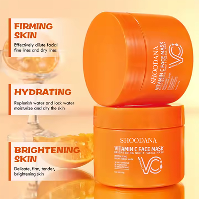 Yeni Gelenler Vitamin C & Arbutin Gece Yüz Maskesi Aydınlatıcı Gece Yüz Maskesi Kırışıklık Karşıtı Nemlendirici Vitamin C Yüz Maskesi