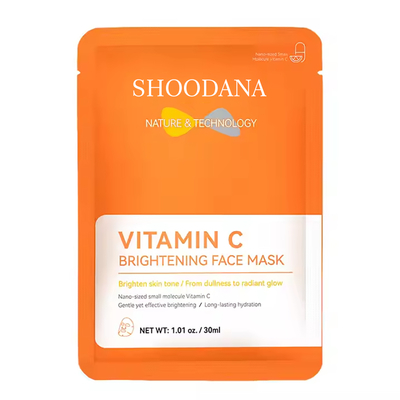 Vitamine C-verhelderend gezichtsmasker 30 ml*5 Private Label Biologisch diep hydraterend hydraterend gezichtsblad