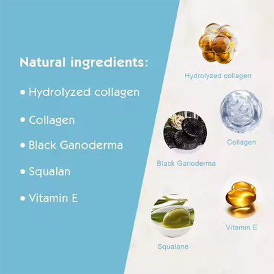 Özel Etiket Organik Güzellik Yüz Çamaşır Maskesi C Vitamini Kollajen İnfuzlu Anti-Yaşlanma kırışıklığı azaltma için yüz maskesi Pamuk