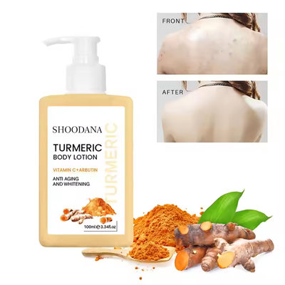 Krim Lotion Wajah dan Tubuh Pelembab, Mencerahkan, Mengencangkan, Anti Penuaan, dengan Vitamin C Kunyit Label Pribadi untuk Perawatan Kulit Kering