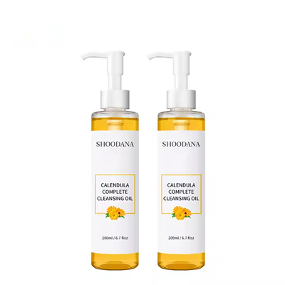 Privélabel Natuurlijke make-up remover olie OEM 200 ml Vegan Deep Cleanser Organic Calendula Reiniging Olie voor het gezicht
