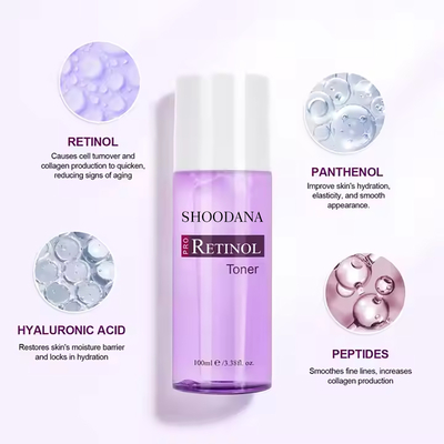 Neutriherbs Formula dolce Anti-rughe idratante levigante Logo personalizzato Retinolo tonico facciale