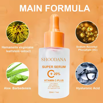 Logo personalizzato Siero viso Anti-invecchiamento Idratante cura della pelle Vitamina C Siero viso