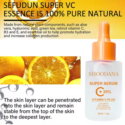 Logo personalizzato Siero viso Anti-invecchiamento Idratante cura della pelle Vitamina C Siero viso
