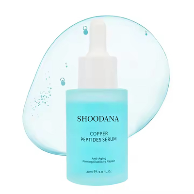 Siero viso biologico per pelli sensibili anti-età con peptidi di rame blu e acido ialuronico, idrata, leviga e rassoda la pelle