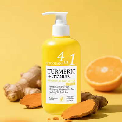 Zerdeçal C Vitamini Beyazlatıcı Vücut Losyonu Akne Karşıtı Nemlendirici Beyazlatıcı Vücut Losyonu Kadınlar İçin C Vitamini Retinol Vücut Losyonu