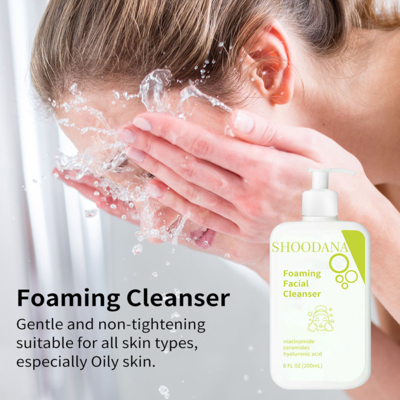 Organic Natural Niacinamide Acid Cleanser Private Label Face Cleanser Foam Face Wash Facial Cleanser