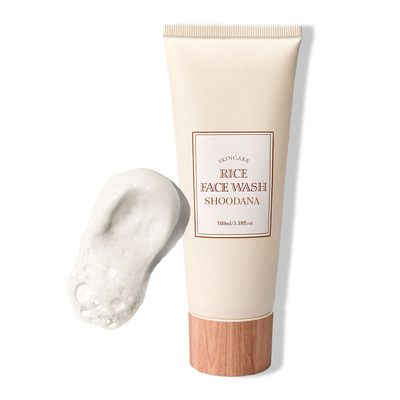 Skin Care Rice Whitening Face Wash Brightening Lightening Face Wash Facial Cleanser