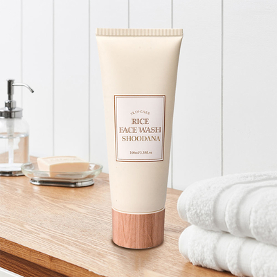 Skin Care Rice Whitening Face Wash Brightening Lightening Face Wash Facial Cleanser