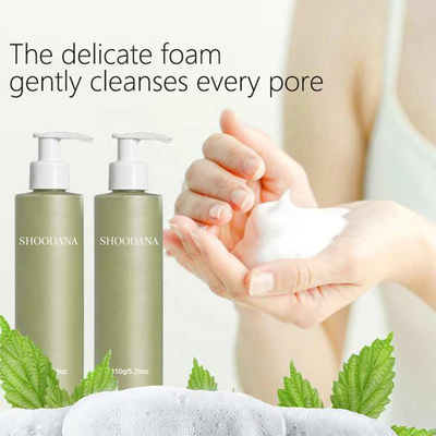 Private Label Face Foaming Facial Cleanser With Green Tea Extract for Pore Cleansing