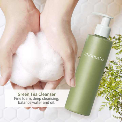 Private Label Face Foaming Facial Cleanser With Green Tea Extract for Pore Cleansing