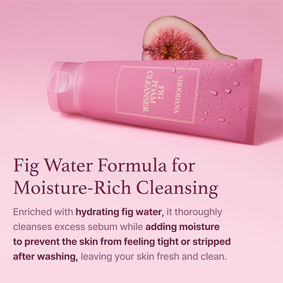 Private Label Facial Cleanser Whitening Deep Cleaning Organic Fig Foam Facial Cleanser