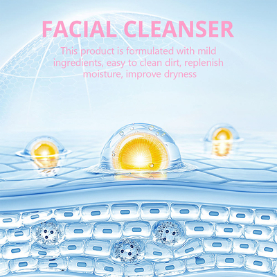 Private Label Organic Makeup Remover Face Wash Snail Hyaluronic Acid Facial Cleanser 