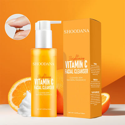 Wholesale Vitamin C Facial Cleanser Moisturizing Foaming Deep Cleansing Whitening Face Wash