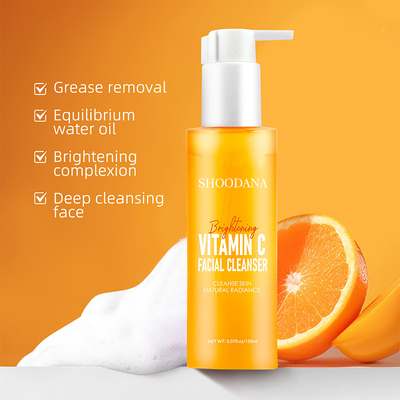 Wholesale Vitamin C Facial Cleanser Moisturizing Foaming Deep Cleansing Whitening Face Wash