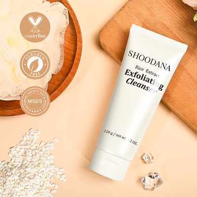Private Label Natural Organic Facial Cleanser Rice Extract Face Wash Foam Facial Cleanser