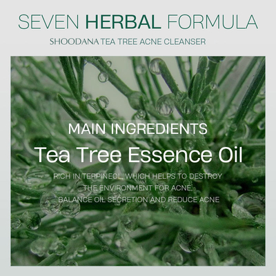 Tea Tree Acne Foam Facial Cleanser Deep Cleansing Brightening Whitening Acne Skin