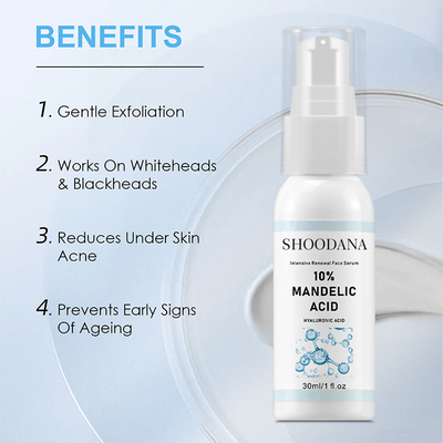 Face Care Firming Hydrating Smoothing Collagen 10% Mandelic Acid Facial Essence Serum for Skin Care Moisturizing