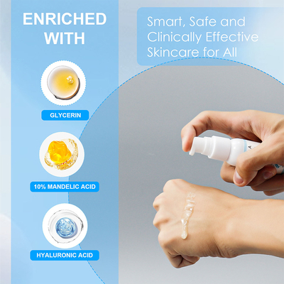 Face Care Firming Hydrating Smoothing Collagen 10% Mandelic Acid Facial Essence Serum for Skin Care Moisturizing