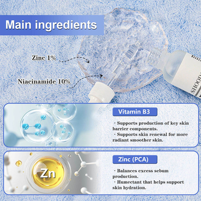 10% Niacinamide 1% Zinc Facial Serum Dark Spot Correcting Face Serum Brightening Facial Skincare
