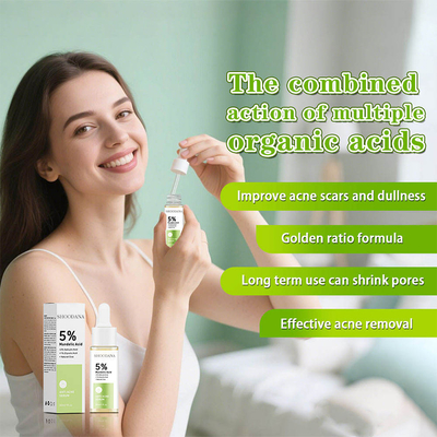 Private Label Natural Moisturizing Whitening Shrink Pores Serum 5% Mandelic Acid Face Serum