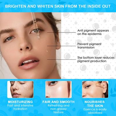 Private Label Anti-aging Whitening Hydrating Vitamin C Organic Ferulic Acid Serum for Women Face Care