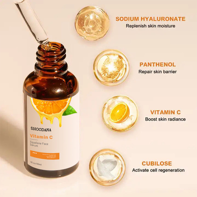 Natural Organic Beauty Skin Care Whitening Anti Aging Wrinkle Private Label Facial Face Hyaluronic Acid Vitamin C Serum