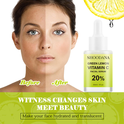 High Quality Anti Aging Vitamin E Facial Serum for Face Skin Care Green Lemon Vitamin C Serum