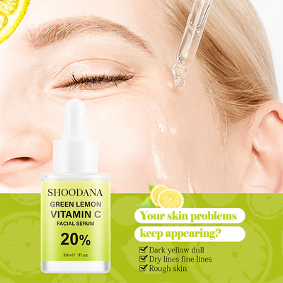 High Quality Anti Aging Vitamin E Facial Serum for Face Skin Care Green Lemon Vitamin C Serum
