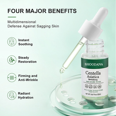Private Label Beauty Centella Asiatica Organic Dark Spot Lift Lightening Glowing Firming Face Anti Wrinkle Aging Serum
