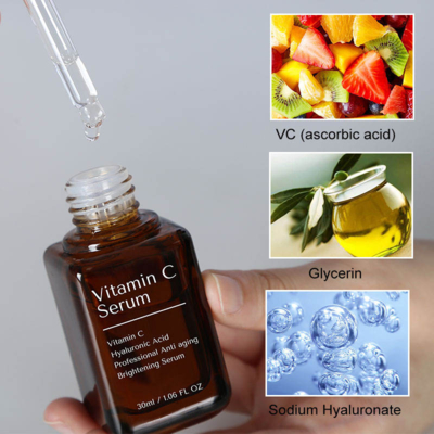 Wholesale Organic Skin Care Facial Repairing Anti Aging Brightening Moisturizing Vitamin C Face Serum