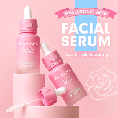 Private Label Anti-Aging Rose Face Serum Moisturizer Anti-Wrinkle Firm Tightening for Skincare 