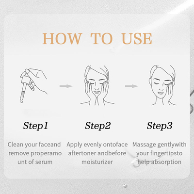 New Skin Care Serum Facial 5 in 1 Whitening Anti Age Face Serum with Collagen Hyaluronic Acid Nicotinamide Vitamin C Serum