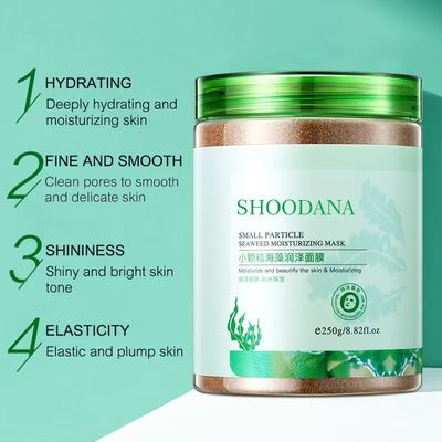 Vitamin C Infused Seaweed Facial Mask Female Skin Care Gel Lifting Algae Mask Sheet Moisturizing and Small Particles for Face