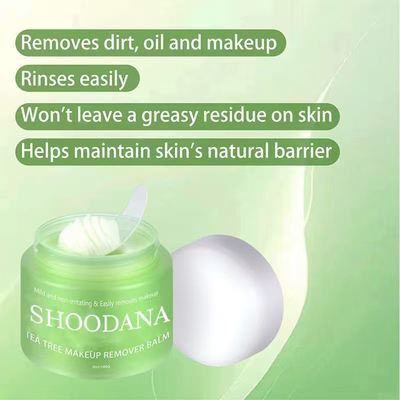 Wholesale 100g Tea Tree Pore-Purifying Blackhead Deep Cleansing Balm Acne and Blemishes Facial Remover Makeup Cream