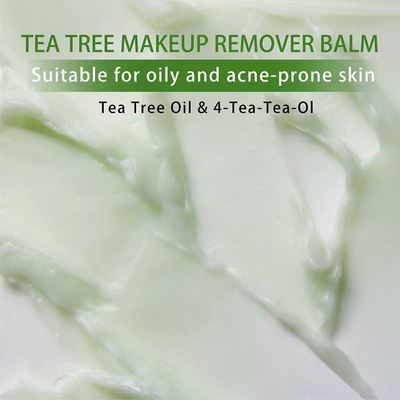 Wholesale 100g Tea Tree Pore-Purifying Blackhead Deep Cleansing Balm Acne and Blemishes Facial Remover Makeup Cream