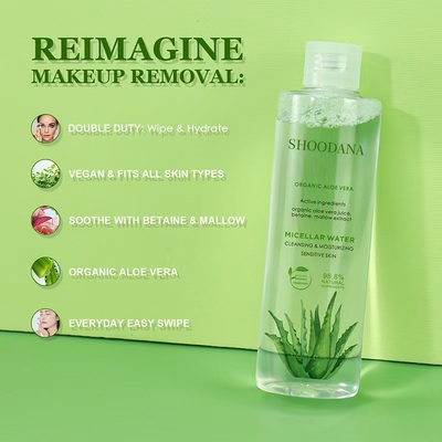 Custom Logo Micellar Water Makeup Remover Cosmetics Cleansing Water Eye Lip Face Moisturizing Facial Cream