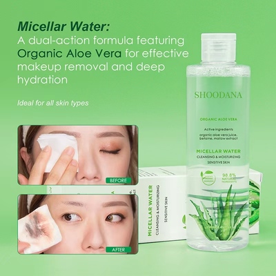 Custom Logo Micellar Water Makeup Remover Cosmetics Cleansing Water Eye Lip Face Moisturizing Facial Cream