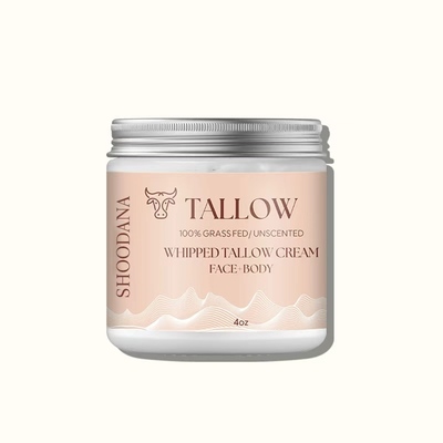 Private Label Organic Vegan Beef Tallow Balm Hydrating Repairing Anti-Aging Skincare Facial Moisturizer Herbal Face Cream