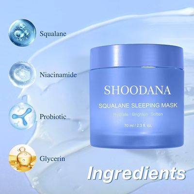 OEM ODM Gentle Nature Aqua Squalane Probiotic Overnight Skin Radiance Facial Sleeping Deep Moisturizing Nourishing Cream