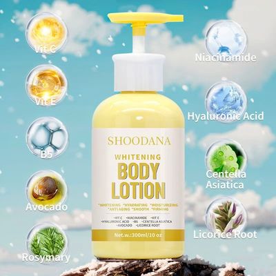 High Quality Body Lotion Centella Asiatica Vitamin C Niacinamide B5 Hyaluronic Acid Collagen for Skin Brightening Check Removal
